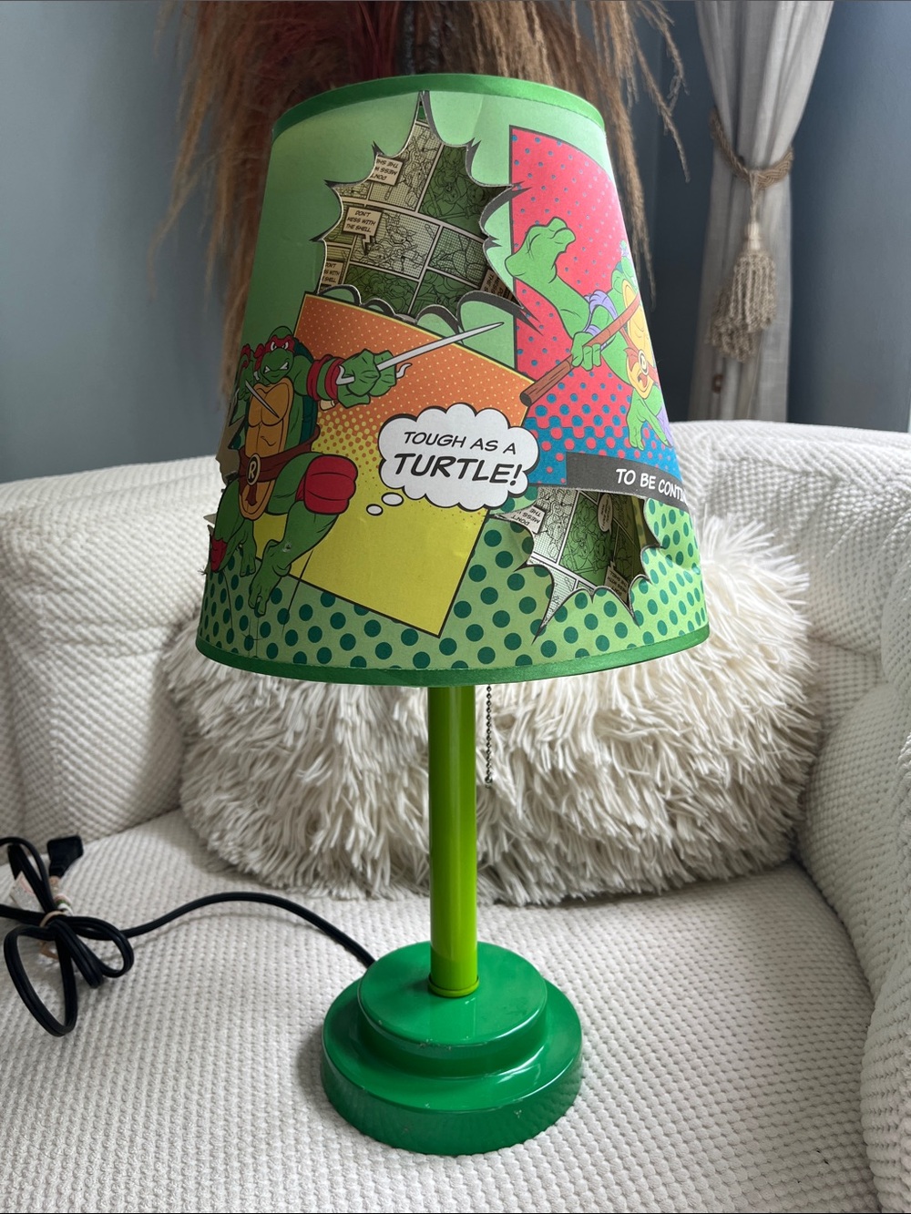 Vintage Teenage Mutant Ninja Turtles Lamp